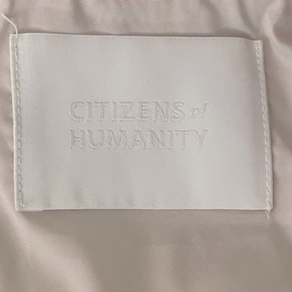 NWOT Citizens of Humanity Tan Fluffy Tasha Sherpa Jacket Coat Soft Medium M 8 10 - Picture 6 of 8